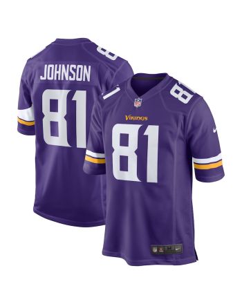 Bisi Johnson 81 Minnesota Vikings Game Jersey - Purple