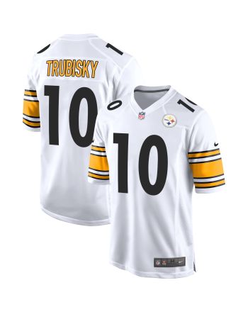 Pittsburgh Steelers Mitchell Trubisky 10 Game Player Jersey - White Jersey