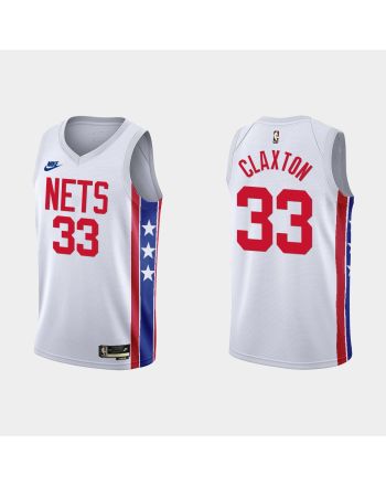 Brooklyn Nets Nicolas Claxton 33 2022-23 Classic Edition White Men Jersey