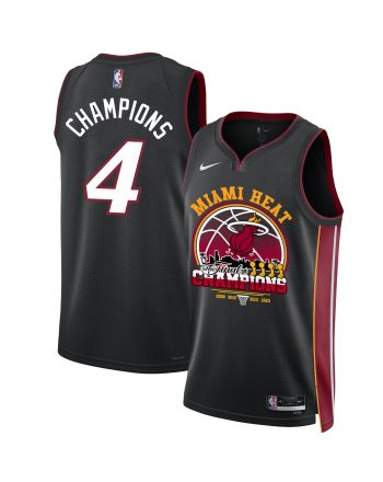 Miami Heat The 4th Finals Champions Glory 2023 Swingman Jersey - Black