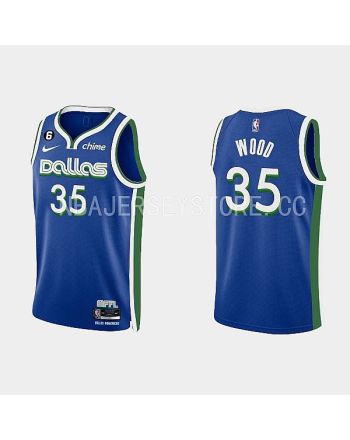 Dallas Mavericks 35 Christian Wood 2022-23 City Edition Royal Men Jersey