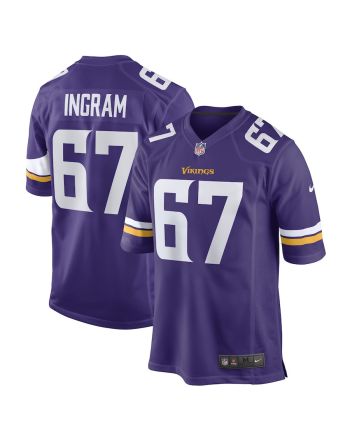 Ed Ingram Minnesota Vikings Game Player Jersey - Purple