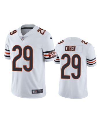 Chicago Bears Tarik Cohen 29 White Vapor Limited Jersey