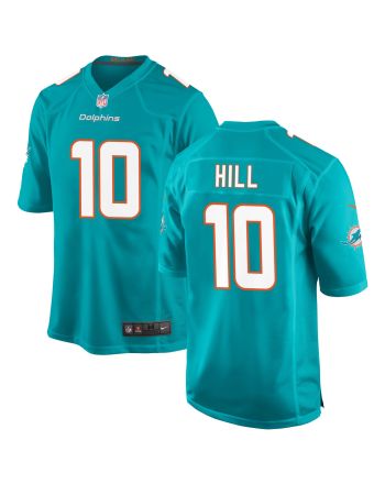 Tyreek Hill 10 Miami Dolphins Game Men Jersey - Aqua Jersey