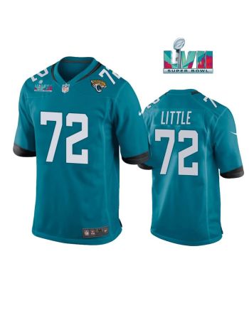 Walker Little 72 Jacksonville Jaguars Super Bowl LVII Super Bowl LVII Teal Men Game Jersey