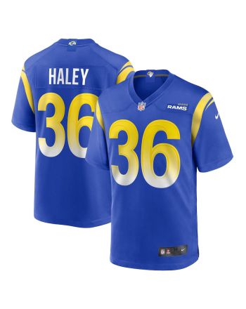 Grant Haley Los Angeles Rams Game Player Jersey - Royal