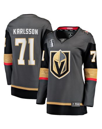 William Karlsson 71 Vegas Golden Knights Women's 2023 Stanley Cup Final Alternate Breakaway Player Jersey - Black