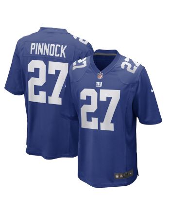 Jason Pinnock 27 New York Giants Game Player Jersey - Royal