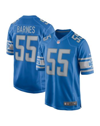 Derrick Barnes 55 Detroit Lions Men Game Jersey - Blue