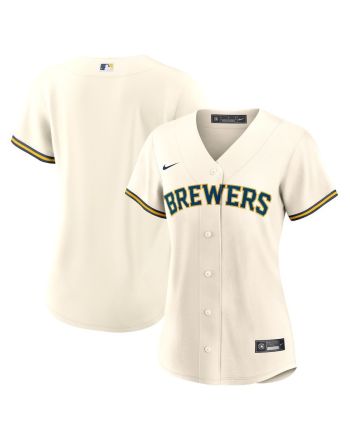 Milwaukee Brewers Women's Home Blank Jersey - Cream