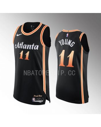 Trae Young 11 Atlanta Hawks 2022-23 City Edition Jersey Black