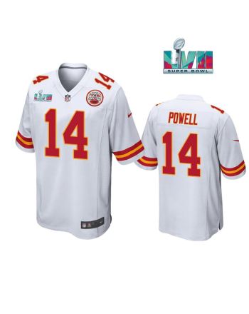 Cornell Powell 14 Kansas City Chiefs Super Bowl LVII White Men Game Jersey