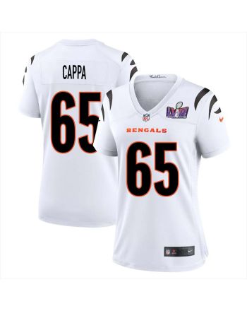 Alex Cappa 65 Cincinnati Bengals Super Bowl LVIII Women Away Limited Jersey - White