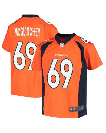 Mike McGlinchey 69 Denver Broncos Youth Game Jersey - Orange