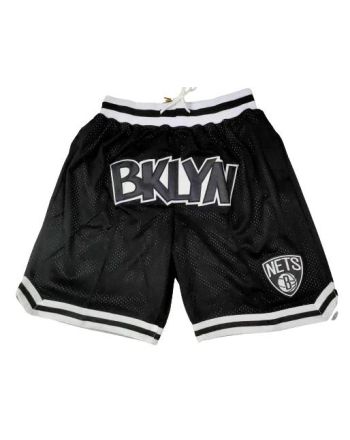 Brooklyn Nets NBA Retro Shorts - Black