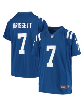 Jacoby Brissett 7 Indianapolis Colts YOUTH Game Jersey - Royal