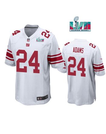 Andrew Adams 24 New York Giants Super Bowl LVII White Men Game Jersey