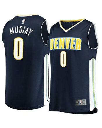 Emmanuel Mudiay Denver Nuggets Fast Break Jersey Navy - Icon Edition