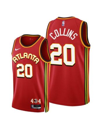 John Collins 20 Atlanta Hawks 2022-23 Icon Edition Red Jersey - Men Jersey