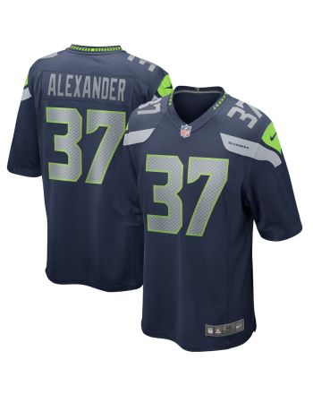 Shaun Alexander 37 Seattle Seahawks Men Game Retired Jersey - College Navy