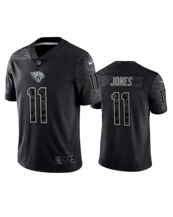 Marvin Jones 11 Jacksonville Jaguars Black Reflective Limited Jersey - Men