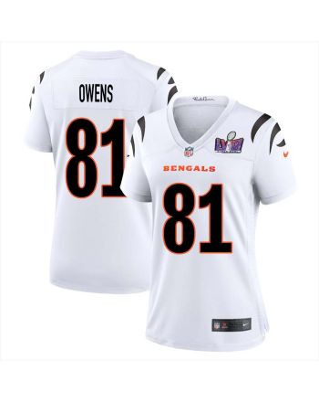 Terrell Owens 81 Cincinnati Bengals Super Bowl LVIII Women Away Limited Jersey - White