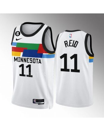 Naz Reid 11 Minnesota Timberwolves City Edition White Men Jersey 2022-23 Swingman