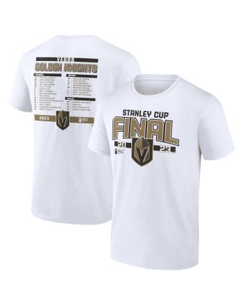 Vegas Golden Knights 2023 Stanley Cup Final Roster T-Shirt - White