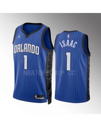 Jonathan Isaac 1 2022-23 Orlando Magic Blue Statement Edition Jersey Swingman