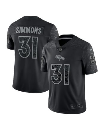 Justin Simmons 31 Denver Broncos RFLCTV Limited Jersey - Black