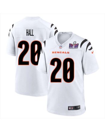 Leon Hall 20 Cincinnati Bengals Super Bowl LVIII Men Away Limited Jersey - White