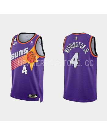 Phoenix Suns 4 Duane Washington Jr. Classic Edition Purple Men Jersey 2022-23