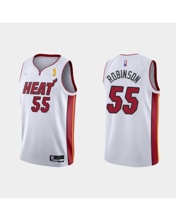 Miami Heat 55 Duncan Robinson Champions Cup 2023 Patch White Jersey