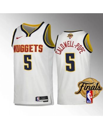 Kentavious Caldwell-Pope 5 Denver Nuggets 2023 NBA Finals Champions Edition Jersey - White