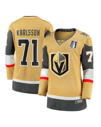 William Karlsson 71 Vegas Golden Knights Women's 2023 Stanley Cup Final Home Breakaway Player Jersey - Gold