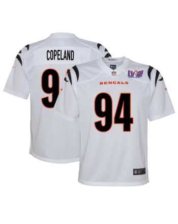 John Copeland 94 Cincinnati Bengals Super Bowl LVIII YOUTH Away Limited Jersey - White