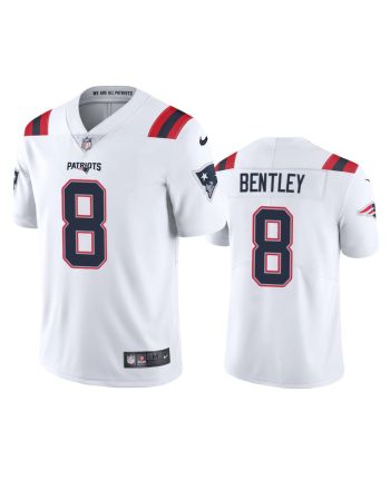 Ja'Whaun Bentley 8 New England Patriots White Vapor Limited Jersey