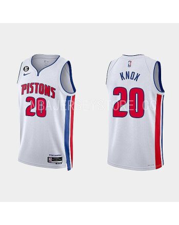 Detroit Pistons Kevin Knox 20 2022-23 Association Edition White Men Jersey Swingman