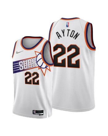 Phoenix Suns 22 Deandre Ayton 2022-23 Association Edition Jersey White - Men Jersey