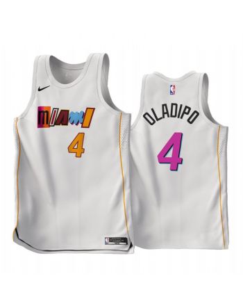 Miami Heat Victor Oladipo 2022-23 City Edition White 4 Jersey - Men Jersey