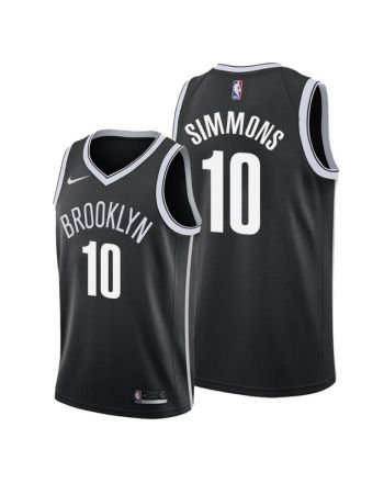 Ben Simmons 10 Brooklyn Nets Icon Edition Black Jersey 2022 Trade - Men Jersey