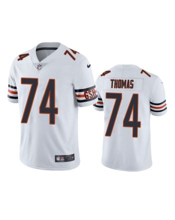 Chicago Bears Zachary Thomas 74 White Vapor Limited Jersey