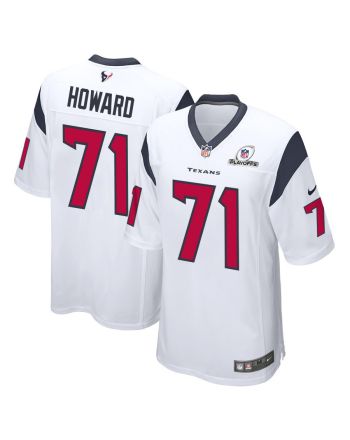 Tytus Howard 71 Houston Texans 2023 Playoffs Patch Game Men Jersey - White