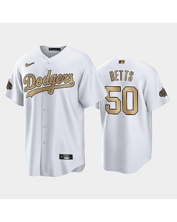 2022-23 All-Star Game NL Los Angeles Dodgers White 50 Mookie Betts Jersey