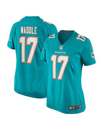 Jaylen Waddle 17 Miami Dolphins Women Game Jersey - Aqua