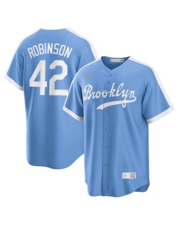 Jackie Robinson 42 Brooklyn Dodgers Alternate Cooperstown Collection Player Jersey - Light Blue