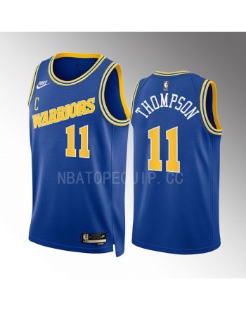 Golden State Warriors Klay Thompson 11 2022-23 Classic Edition Blue Men Jersey Swingman