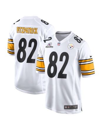 Dez Fitzpatrick 82 Pittsburgh Steelers 2023 Playoffs Patch Game Men Jersey - White