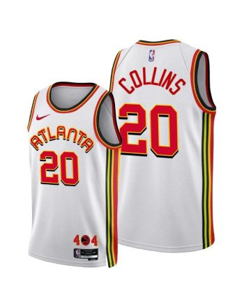 Atlanta Hawks 20 John Collins 2022-23 Association Edition Jersey White - Men Jersey