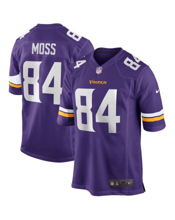 Randy Moss 84 Minnesota Vikings Men Game Retired Jersey - Purple